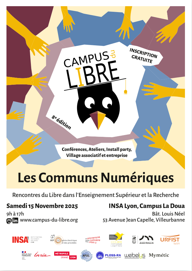 Affiche de l'édition 2025 du Campus du Libre